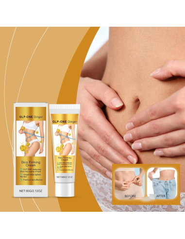 Crema Reafirmante de Jengibre Flobow 90g - Abdomen y Muslos