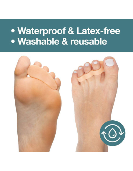 Corrector de Dedo en Martillo ZenToes - Soporte Suave Beige - Paquete de 4