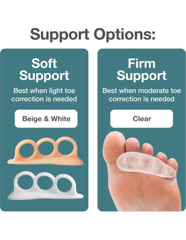Corrector de Dedo en Martillo ZenToes - Soporte Suave Beige - Paquete de 4