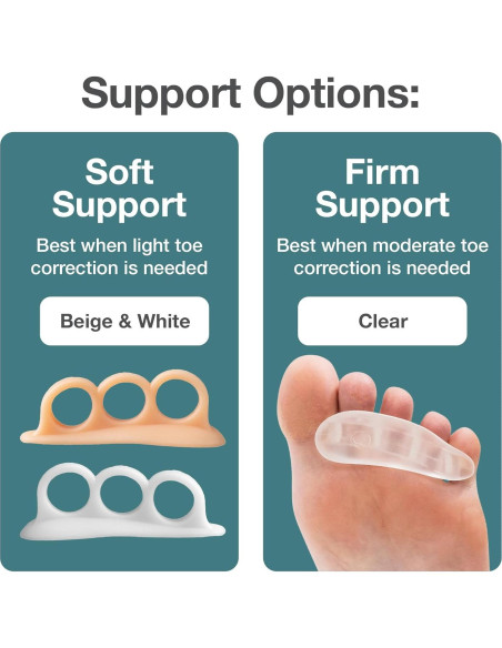 Corrector de Dedo en Martillo ZenToes - Soporte Suave Beige - Paquete de 4