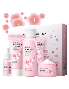 Kit de Cuidado de la Piel Sakura Blopuivo - 5 Piezas Viaje