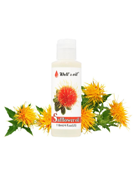 Aceite de Cártamo Well's 118ml Natural para Cabello y Piel
