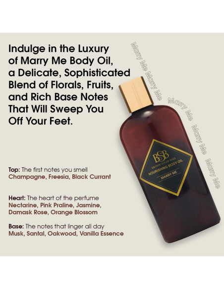 Aceite Corporal Brown Sugar Babe Marry Me 168g - Hidratante y Aromatizado