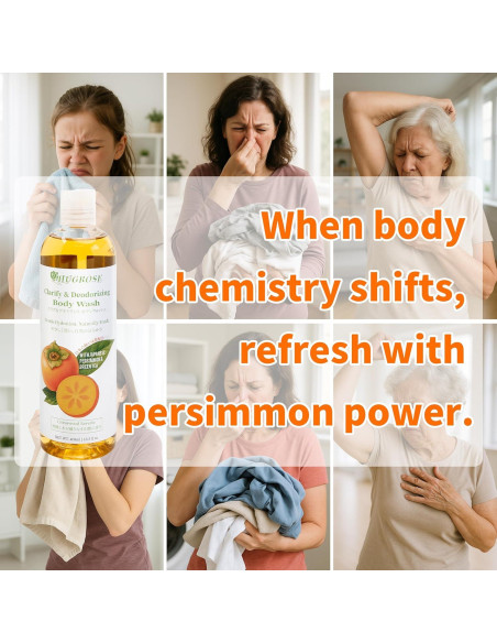 Gel de Ducha Caqui HugRose 381 ml Aroma Cítrico-Maderoso Gel de Ducha Caqui HugRose 381 ml Aroma Cítrico-Maderoso