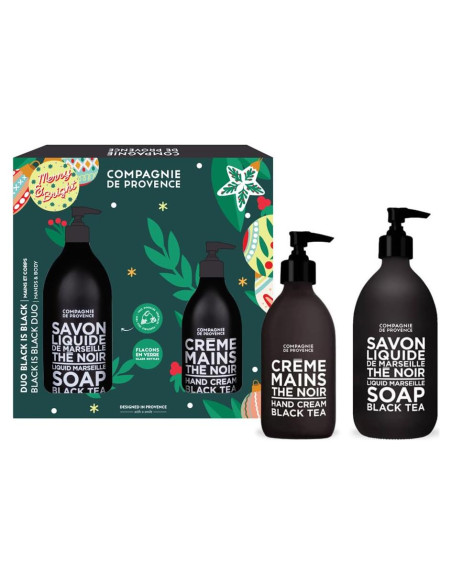 Dúo Jabón Líquido y Crema de Manos Té Negro Compagnie de Provence
