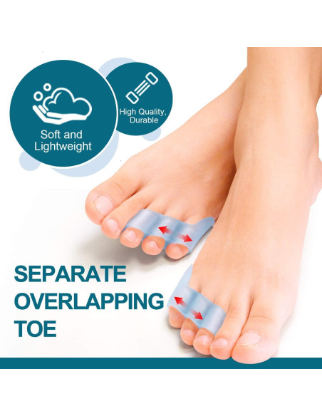Separadores de Dedo Meñique Povihome 10 Piezas Alivio Dolor