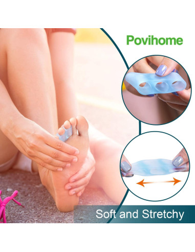 Separadores de Dedo Meñique Povihome 10 Piezas Alivio Dolor