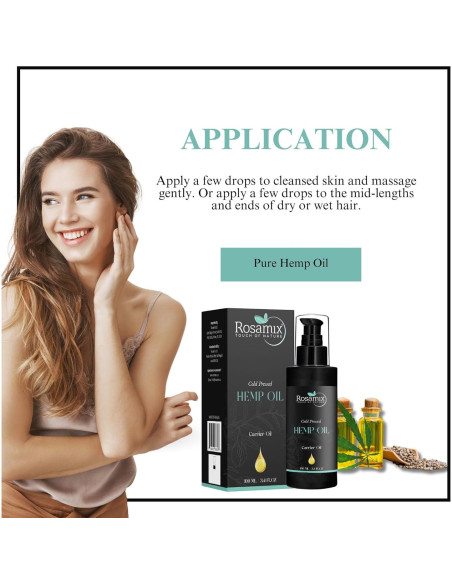 Aceite de Semilla de Cáñamo Rosamix 286g - Hidratación Piel y Cabello