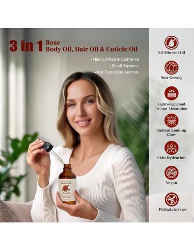 Aceite Corporal Hidratante Rosa Soothing House 118 ml