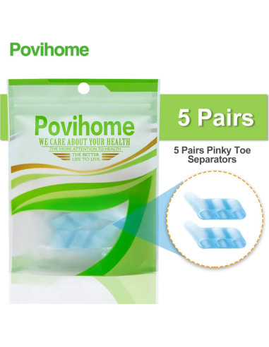 Separadores de Dedo Meñique Povihome 10 Piezas Alivio Dolor