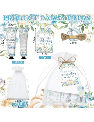 50 Sets Crema de Manos Otoñal Nlicrst Regalo Agradecimiento