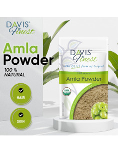 Polvo de Amla Orgánico Davis Finest 250g - Crecimiento y Brillo 2