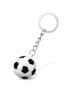 Llavero de Fútbol PVC Qulkws 18.5 cm Negro y Blanco