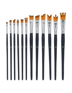 Juego de 12 Pinceles de Efectos Especiales U.S. Art Supply