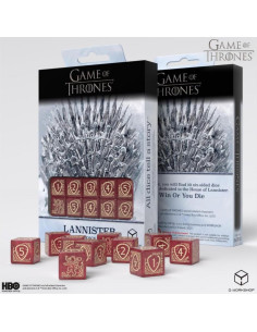 Juego de Dados Lannister 10xD6 Q-Workshop - Juego de Tronos 2