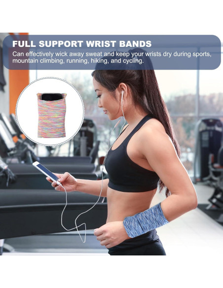 Bolsa de Muñeca PATIKIL 15x10cm con Cremallera Colorida