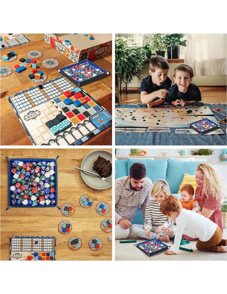 Bandeja de Dados Plegable KISLANE Cuadrada Fieltro 8 Colores