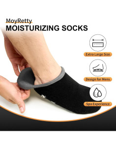 Calcetines de Silicona Hidratantes MoyRetty - Talla Grande 2