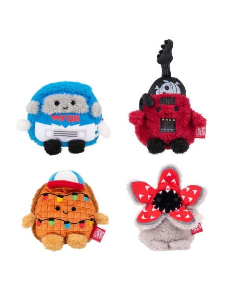 BumBumz Stranger Things 4-Pack Jazwares - Peluches Coleccionables