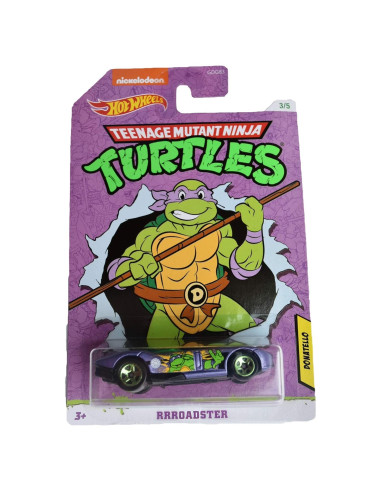 Coche Hot Wheels TMNT Donatello RRRoadster Morado 1:64