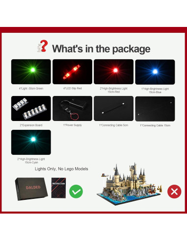 Kit de Iluminación LED DALDED para Lego TIE Interceptor 75382