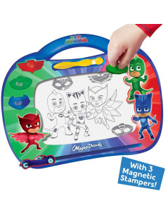 Bloc de Dibujo Magnético PJ Masks con Stickers y Stylus 2
