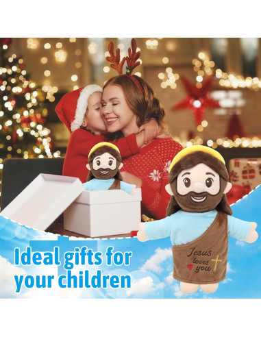 Muñeco de Peluche de Jesús 25 cm con Halo - Juguete Religioso