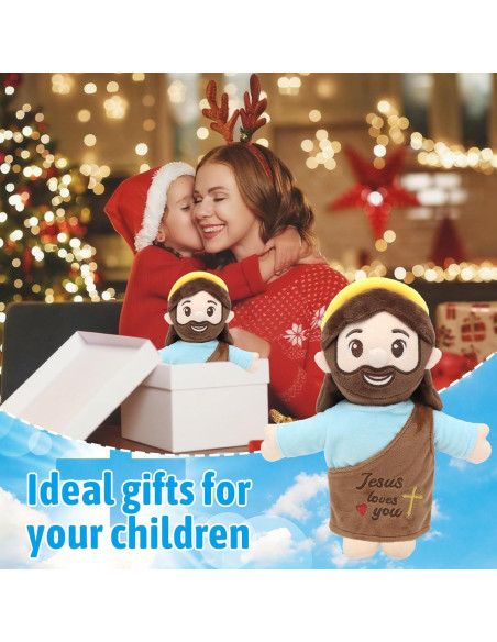 Muñeco de Peluche de Jesús 25 cm con Halo - Juguete Religioso