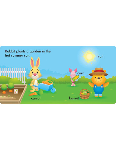 Baby Disney Winnie the Pooh - Seasons - Kid-Proof Books - Washable, Chewable, and Durable - PI Kids