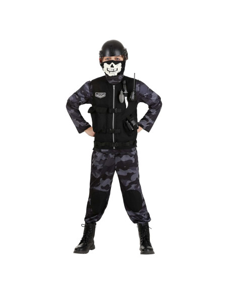 Disfraz de Ejercito Élite para Niños con Chaleco y Máscara