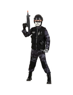 Disfraz de Ejercito Élite para Niños con Chaleco y Máscara 2