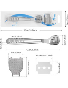 Juego de Raspadores de Callos Zhehao 52 Piezas con Cuchillas 2