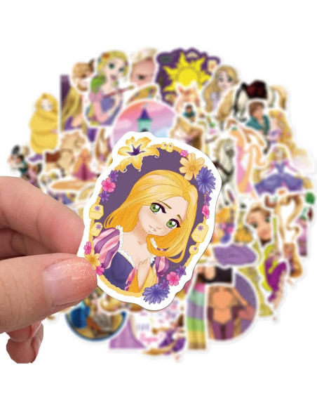 50 Pegatinas de Caricaturas Enredados jjlin Impermeables