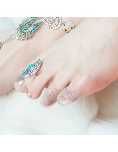 Calcetines Hidratantes para Talones y Dedos - Gel Suave Negro