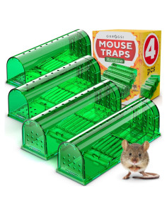 Trampas Humanas para Ratones GEROSSI - Paquete de 4, Ecológicas
