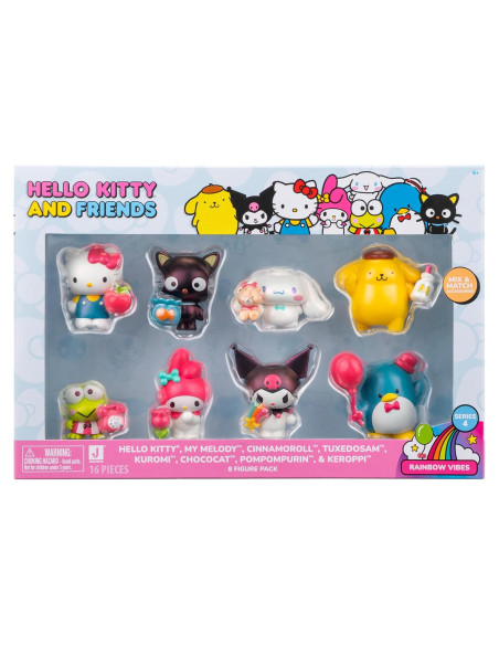 Figuras de 2" Hello Kitty y Amigos Jazwares - Paquete de 8