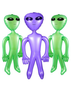 Juguete Inflable Alienígena BBTO 88.9 cm Verde Púrpura