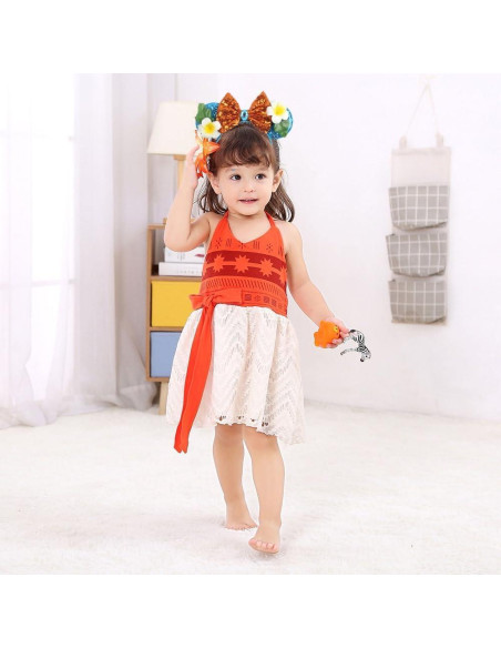 Accesorios de Disfraz de Moana Yosbabe - Diadema y Collar