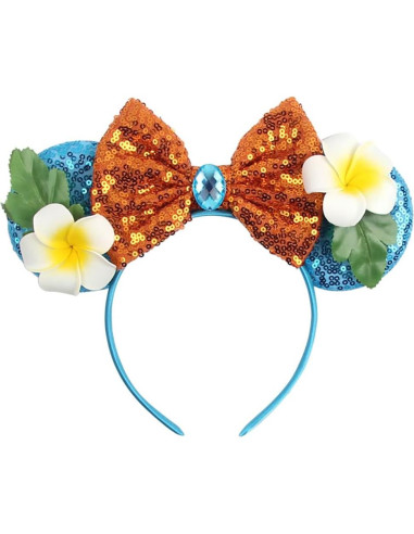 Accesorios de Disfraz de Moana Yosbabe - Diadema y Collar