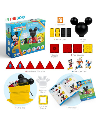 Juego de Azulejos Magnéticos Tytan Disney Junior 22 Piezas