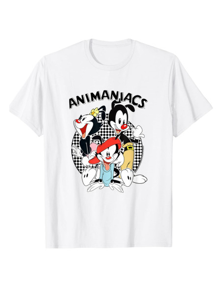 Camiseta Animaniacs para Mujeres - Logo Ajedrez - Ropa Retro