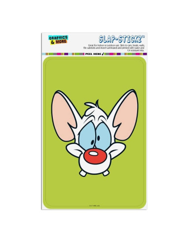 Adhesivo Decorativo Pinky y el Cerebro 15.24x10.16cm