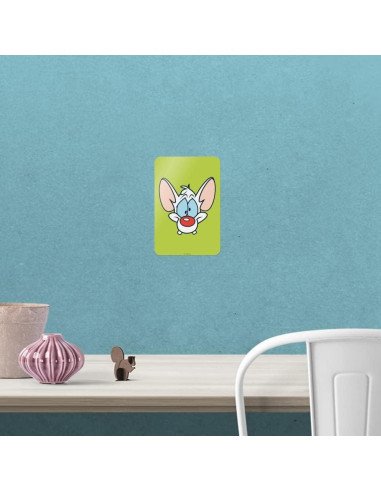 Adhesivo Decorativo Pinky y el Cerebro 15.24x10.16cm