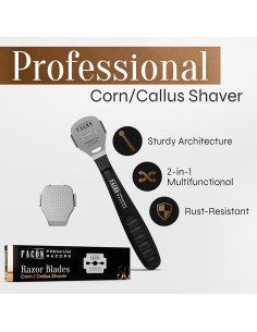 Removedor de Callos Facón Profesional con 50 Cuchillas 2