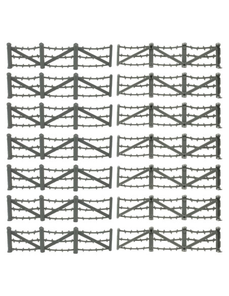 Accesorios de Cercas de Alambre de Púas BMC - 20pc Grises