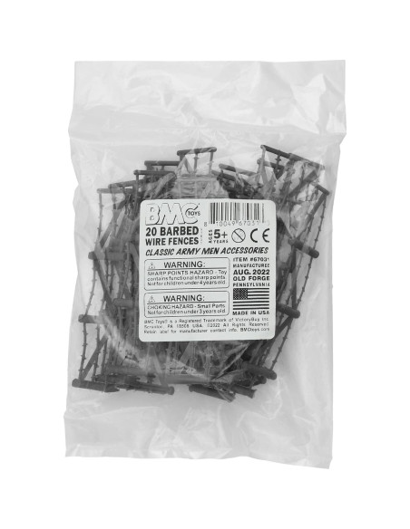Accesorios de Cercas de Alambre de Púas BMC - 20pc Grises