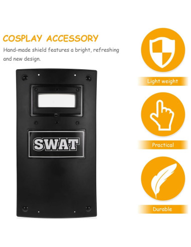 Escudo de Policía SWAT KESYOO Juguete Cosplay 40x22cm
