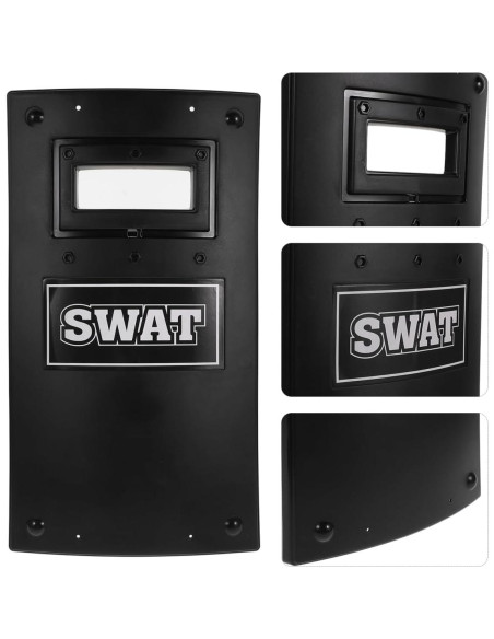 Escudo de Policía SWAT KESYOO Juguete Cosplay 40x22cm Escudo de Policía SWAT KESYOO Juguete Cosplay 40x22cm