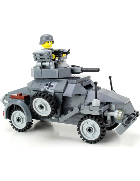 Conjunto Vehículo Blindado Alemán Sd. Kfz. 222 Battle Brick