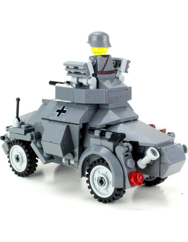 Conjunto Vehículo Blindado Alemán Sd. Kfz. 222 Battle Brick